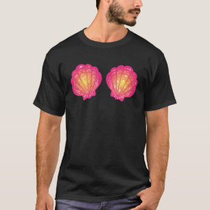 Mermaid Sea Shell Bra Costume  Seashell Halloween  T-Shirt
