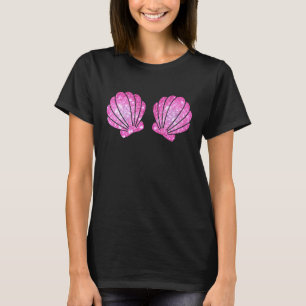 Mermaid Sea Shell Bra Costume Seashell Halloween T-Shirt