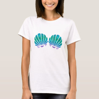 Mermaid Sea Shell Bra Costume T-Shirt