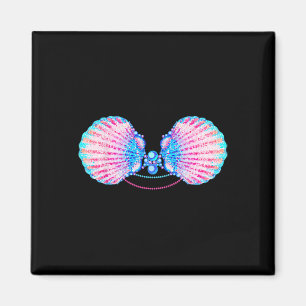 Mermaid Seashell Bra Mermaid Bday Halloween Mermai Magnet