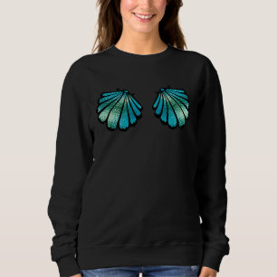 Mermaid Seashell Sea Shell Bikini Carnival Hallowe Sweatshirt