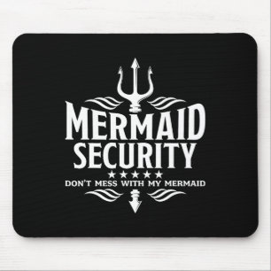 Mermaid Security Family Birthday Halloween Costume Mouse Pad
