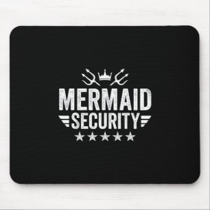 Mermaid Security For Beach Summer Matching Mermaid Mouse Pad