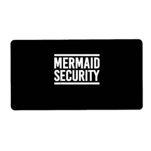 Mermaid Security Funny Swimming Lessons