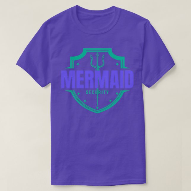 Mermaid Securitymermaid lifeguardmermaid birthday  T-Shirt (Design Front)