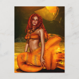 Mermaid Series "Coraleen" Fantasy Art Postcard