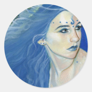 Mermaid Shades of Blue Sticker