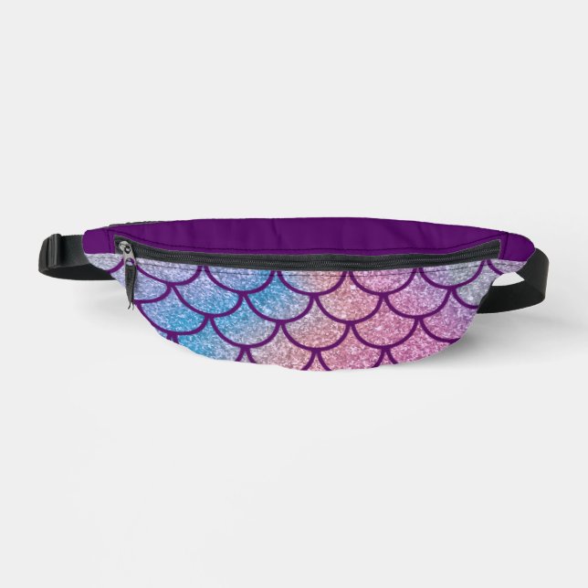 Mermaid Shimmer Scale Fanny Pack (Front)