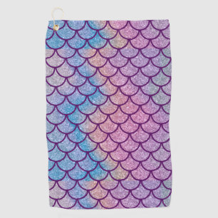 Mermaid Shimmer Scale Golf Towel