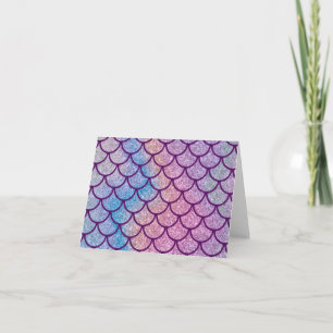 Mermaid Shimmer Scale Note Card