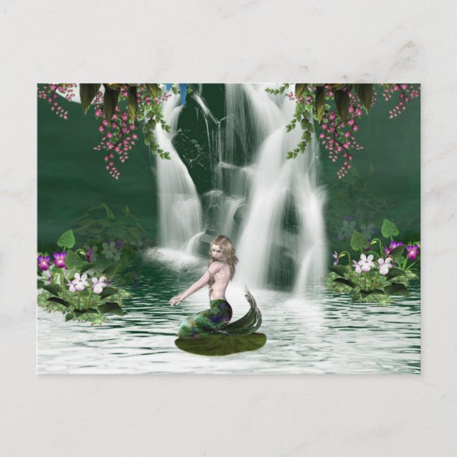 Mermaid Shower Postcard (Front)