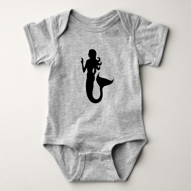 Mermaid silhouette | baby bodysuit (Front)