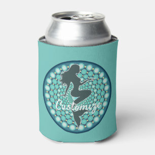 Mermaid Silhouette in Bubbles Thunder_Cove Can Coo Cooler
