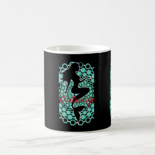 Mermaid Silhouette in Bubbles Thunder_Cove  Coffee Mug