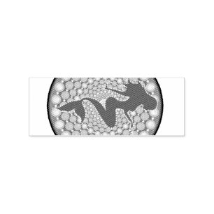 Mermaid Silhouette in Bubbles Thunder_Cove Rubber Stamp