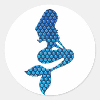 Mermaid silhouette sticker - customise it!