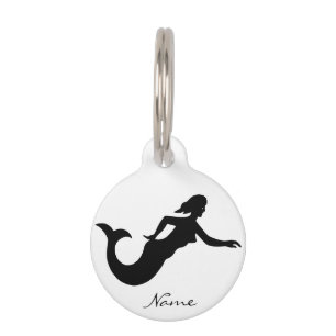 Mermaid Silhouette Thunder_Cove Pet Tag