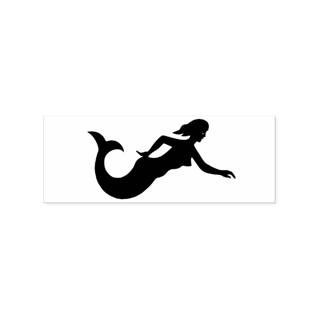 Mermaid Silhouette Thunder_Cove Rubber Stamp (Imprint)