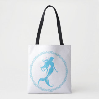 Mermaid Silhouette Tote Bag
