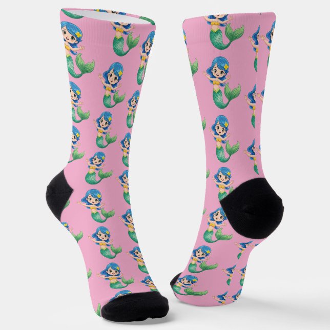 Mermaid Socks (Angled)