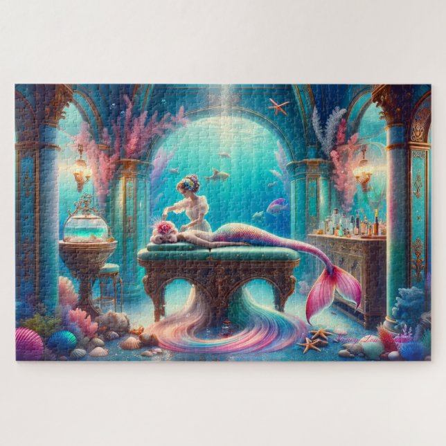 Mermaid Spa Serene Sirens Relaxation Massage Jigsaw Puzzle (Horizontal)