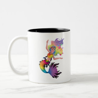 Mermaid Sparkles Two-Tone Coffee Mug