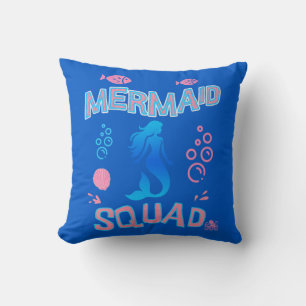 Mermaid Squad Birthday Party  Cushion