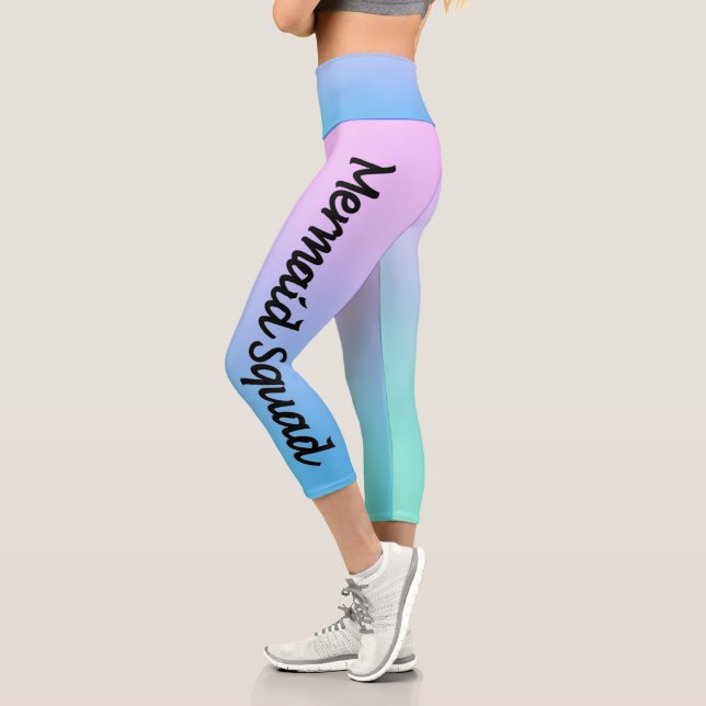 Mermaid Squad Capri Leggings (Left)