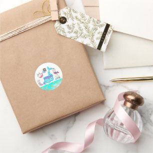 Mermaid Squad Classic Round Sticker