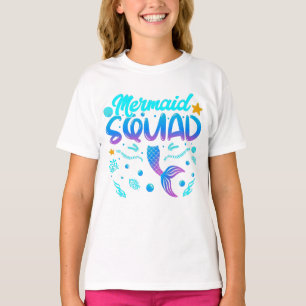 Mermaid Squad Of The Birthday Girl T-Shirt