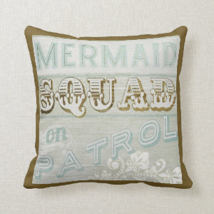 Mermaid Squad on Patrol Cushion