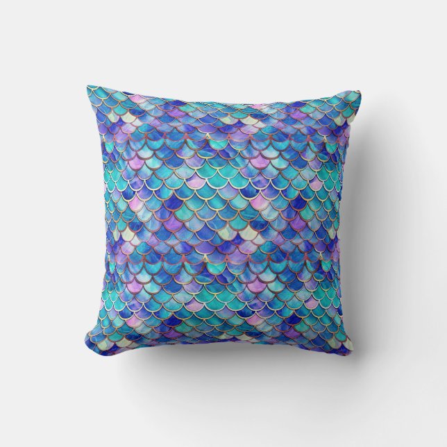 Mermaid Stained Glass Cushion (Front)