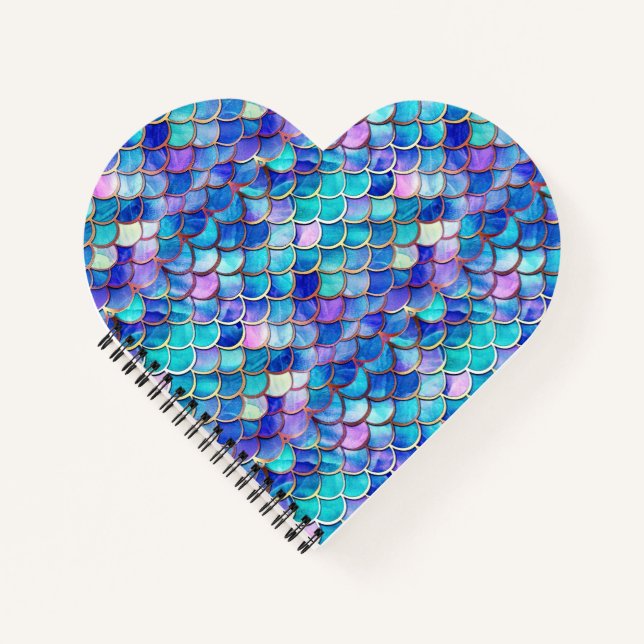 Mermaid Stained Glass Notebook (Front)