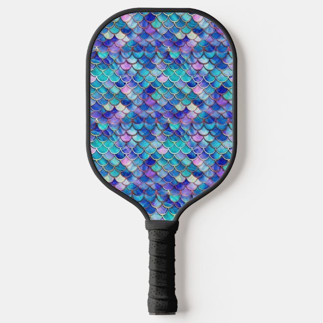 Mermaid Stained Glass Pickleball Paddle (Front)