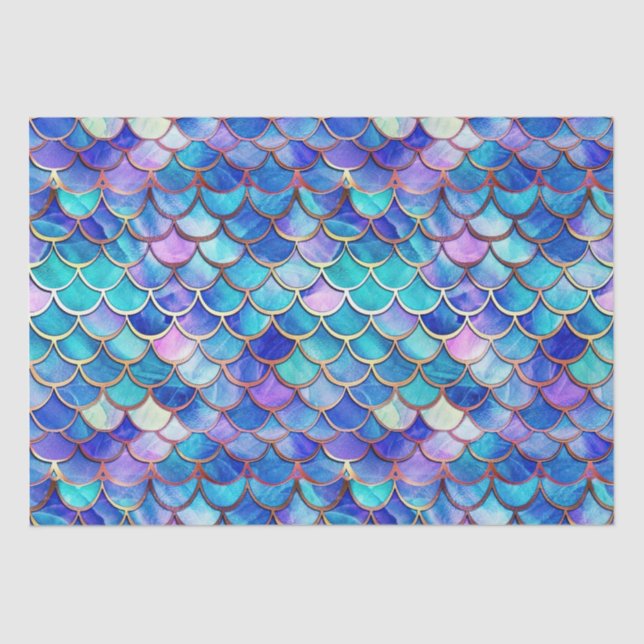 Mermaid Stained Glass Tissue Paper (Front)