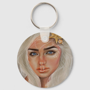 Mermaid Starfish Keychain