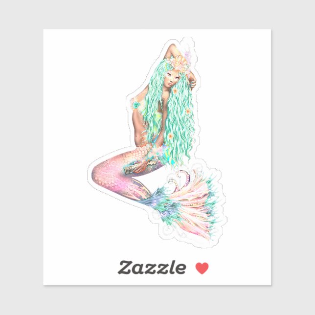 Mermaid Sticker (Sheet)