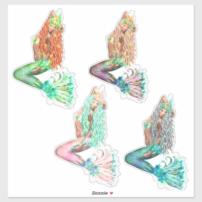 Mermaid Sticker (Sheet)