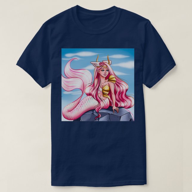 Mermaid Sticker Little Mermaid Mermaid Gift 2 T-Shirt (Design Front)