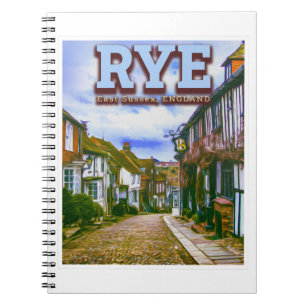 MERMAID STREET - RYE - EAST SUSSEX ENGLAND UK NOTEBOOK