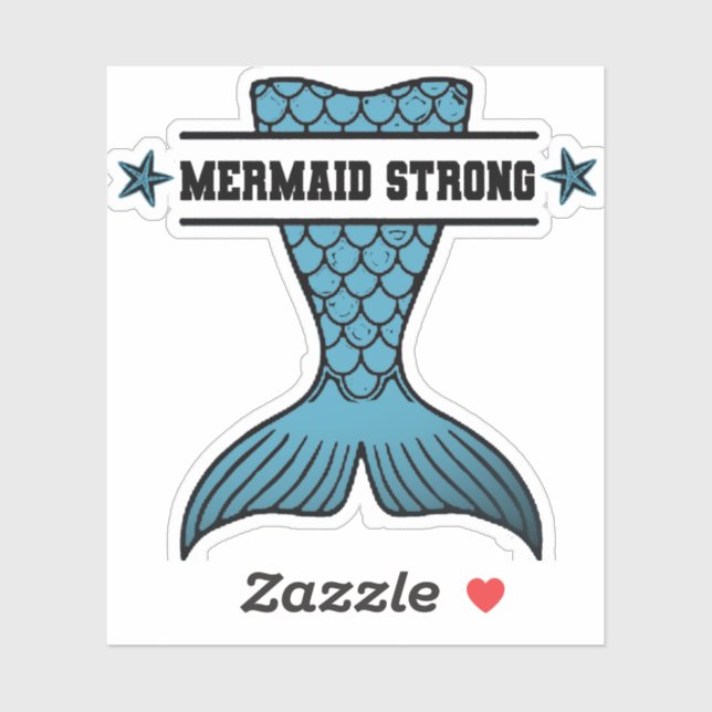 Mermaid Strong sticker (Sheet)