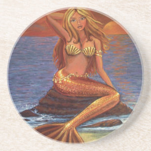 Mermaid Sunset - Coasters