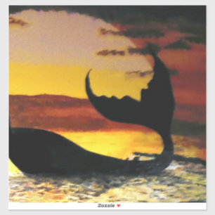 Mermaid sunset painting #2