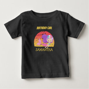 Mermaid Sunset Yellow birthday  T-Shirt