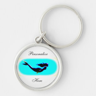 Mermaid swimming underwater Thunder_Cove Key Ring