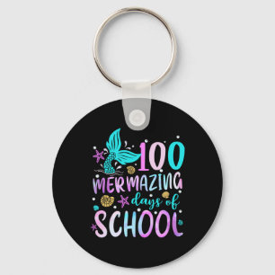 Mermaid Tail 100 Mermazing Days of School Toddler Key Ring