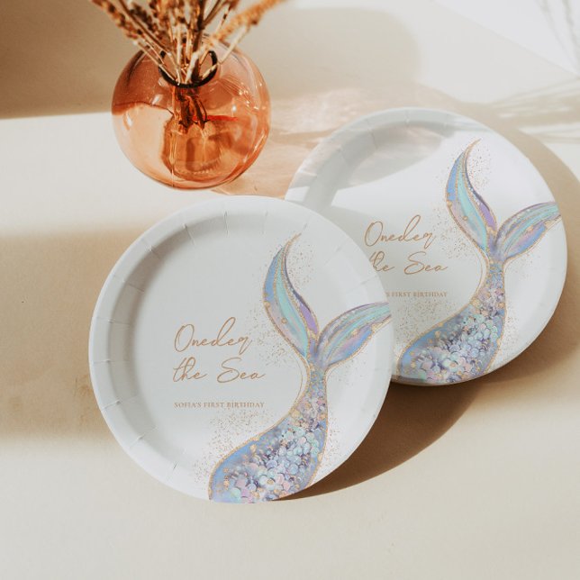 Mermaid Tail Birthday Paper Plate (Creator Uploaded)