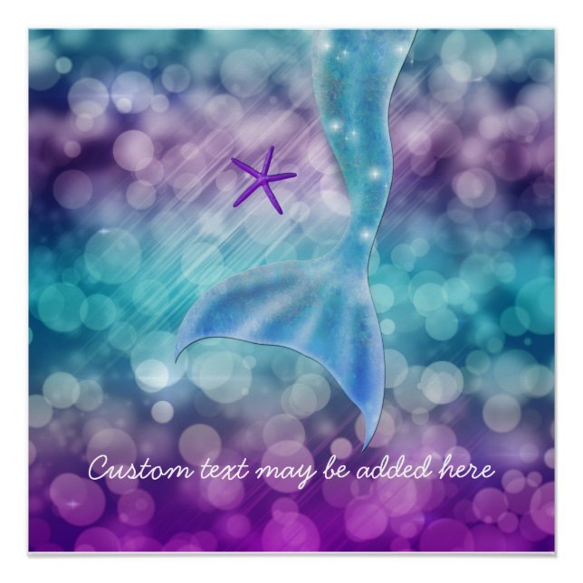 Mermaid Tail Enchanted Under The Sea Large Poster (Front)