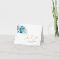 Mermaid Tail Gold Glitter Thank You