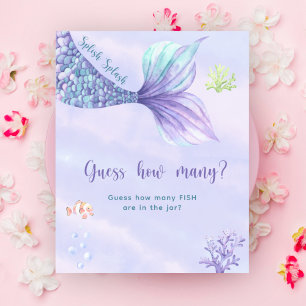 Mermaid tail - How many FISH are in the jar Poster